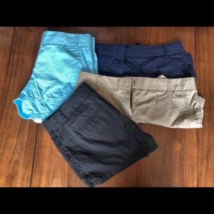 J. Crew lot of 4 shorts size 10